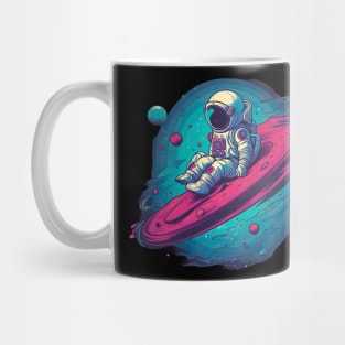 Astro Dreams - Vibrant Astronaut in Space Design Mug